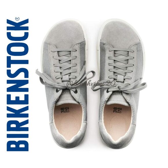 Birkenstock Bend Low Leather Gray EU 40 US L9 M7 Womens Mens BIRKENSTOCK Bend Low Canvas-Suede Whale Gray EUR40 (L9, M7  main image 4